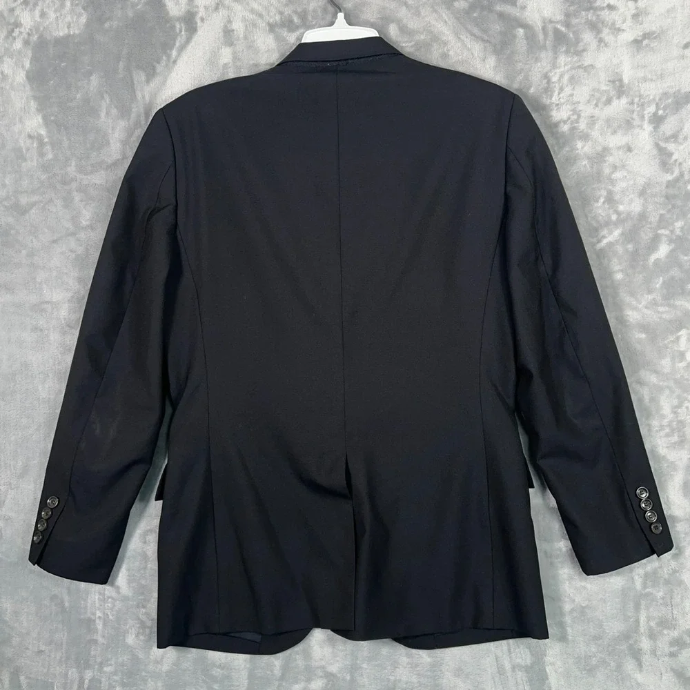 J Crew Ludlow Suit Jacket Mens 36S Loro Piana Wool Deep Navy Blue Blazer Slim
